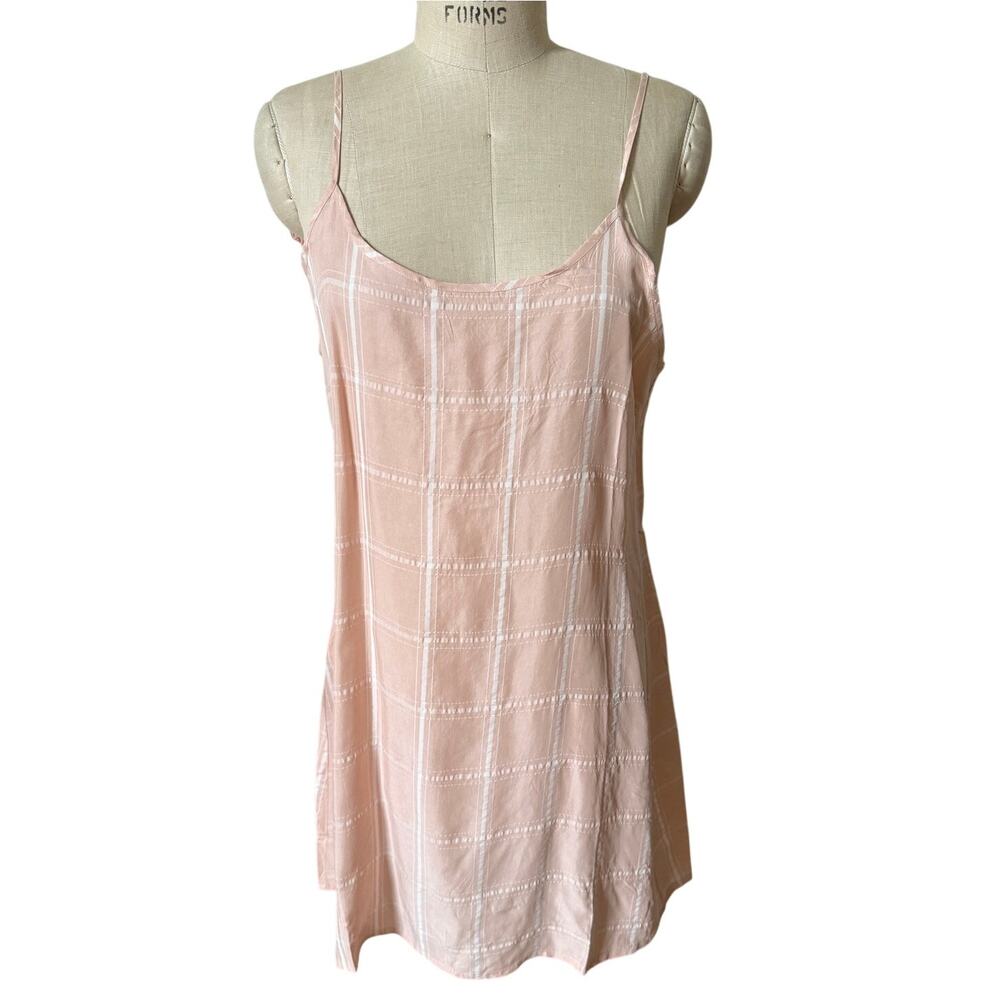 NWT IDLE Pale Pink Strappy Chemise Short Slip Size Medium/ Large